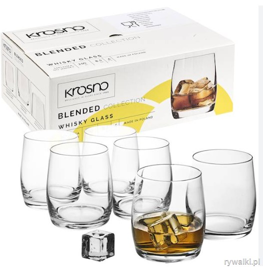 Krosno Blended Szklanki do whisky 250ml 6 szt