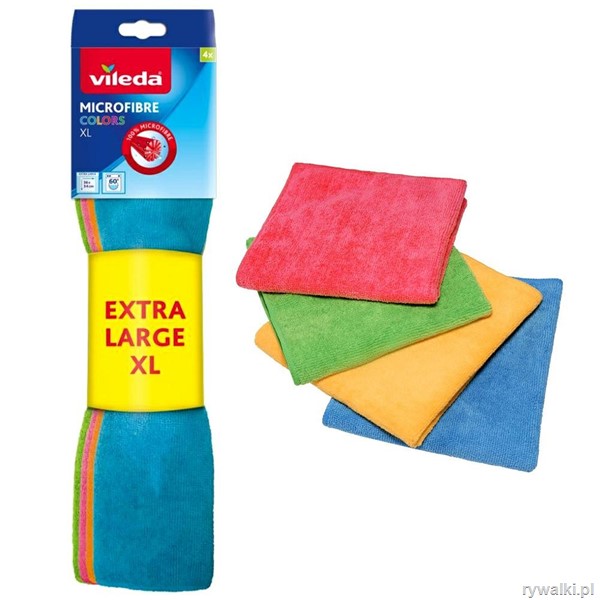 Vileda Microfibre Colors XL 4-pack