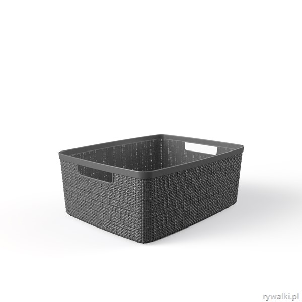 Curver Jute Koszyk Cube grafit 35,5X27,5X14,5 CM