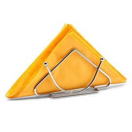 Tadar Serwetnik metalowy trójkątny srebrny