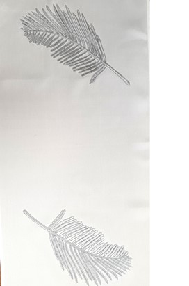 Mesa Bieżnik 50x100cm Liść biały