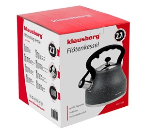 Klausberg KB-7449 Czajnik nierdzewny 2,7 L szary