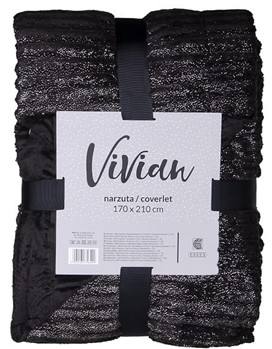 Essex Vivian Narzuta czarna 170x210