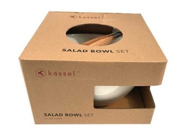 Kassel Porcelanowa salaterka z łyżkami 23cm