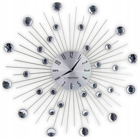 Esperanza Boston Zegar ścienny 50 cm srebrny