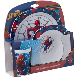 Zestaw naczyń Spider Man 3-elementowy Spidey